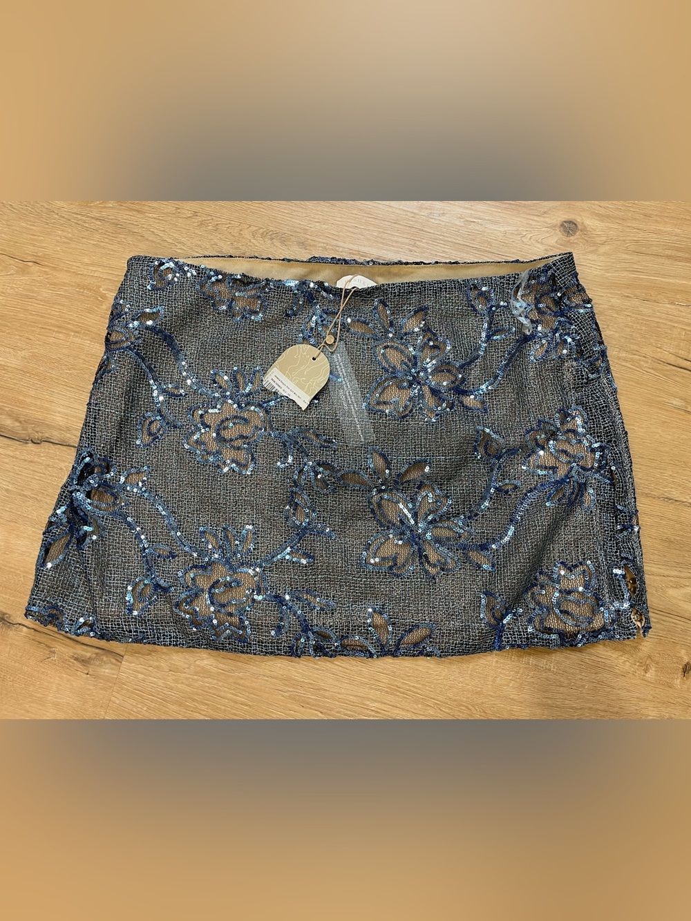 NWT Meshki Sequin Side Split Mini Skirt & Top. Both size XXL - Picture 5 of 10